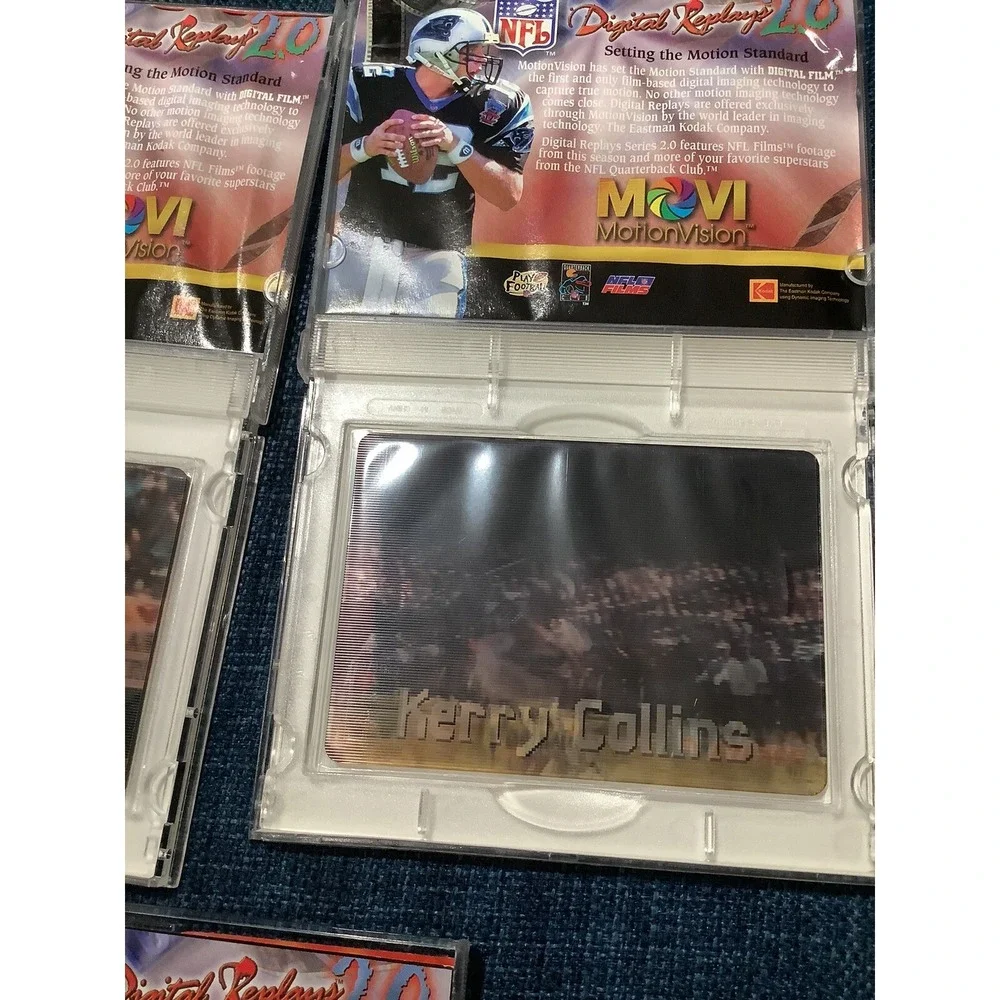 5 NFL Motion Vision MOVI Digital Replays, Favre,Collins,(2)Emmitt,Brunel